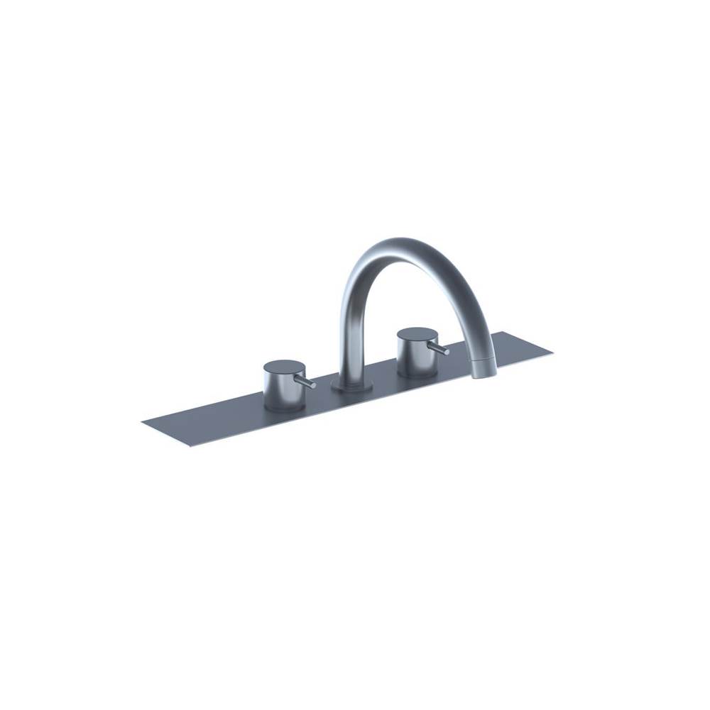 Vola Pre-Assembled Two-Handle Tub Mixer With Swivel Spout W/O Bracket And Collection Box, For Deck Installation