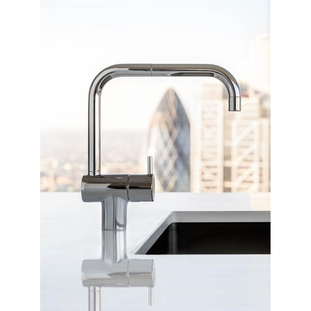 Vola Kv1 One-Handle Deck-Mounted Basin Or Kitchen Faucet With Double Swivel Spout (1.2 Gpm) With Standard 1'' Lever