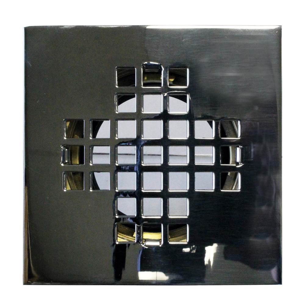 Westbrass Square Shower Drain Cover in Polished Chrome
