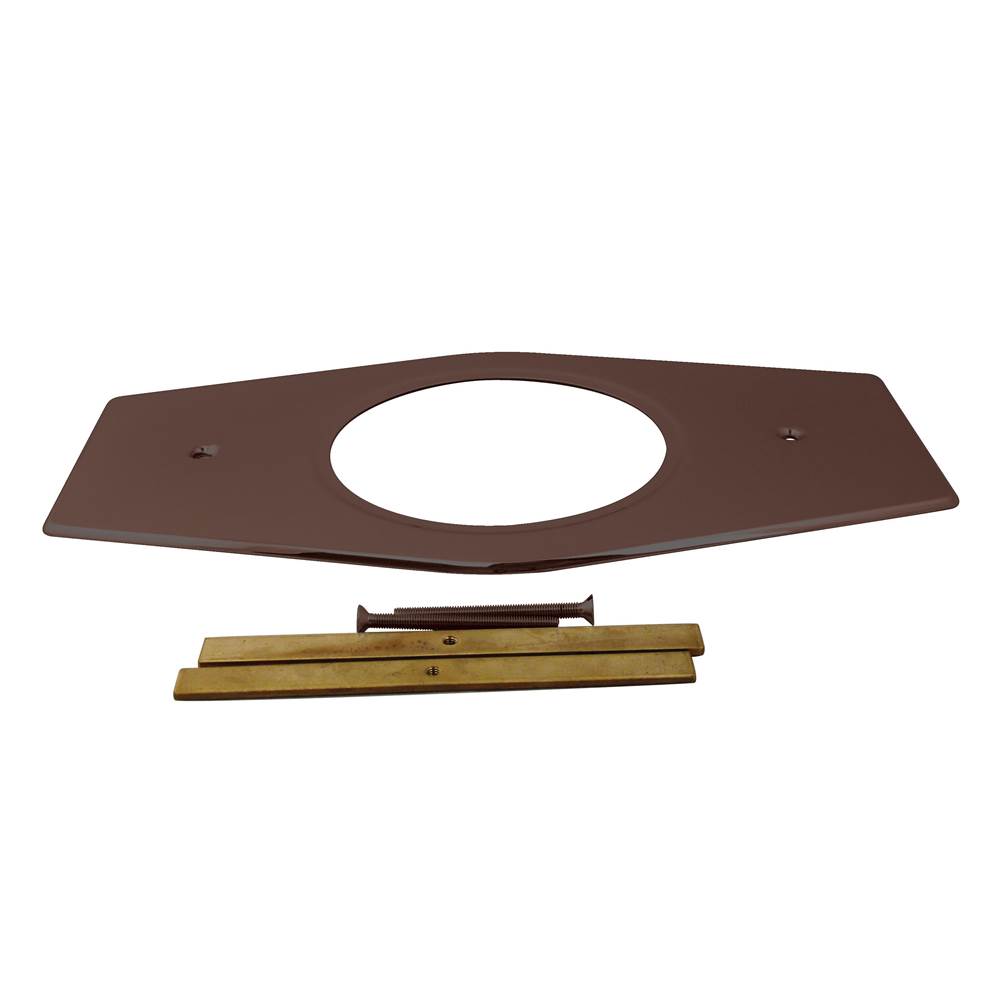 Westbrass One-Hole Remodel Plate for Moen and Delta in Oil Rubbed Bronze