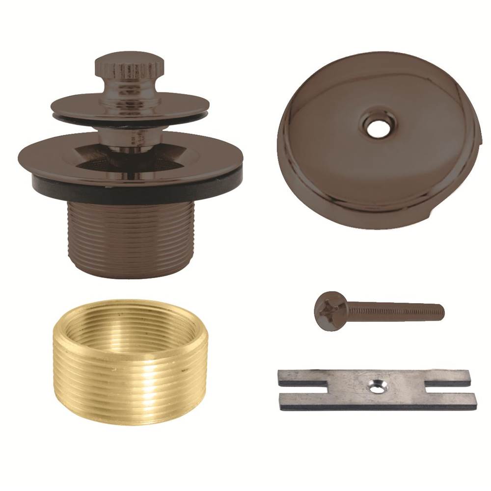 Westbrass Twist & Close Universal Tub Trim with One-Hole Faceplate in Oil Rubbed Bronze