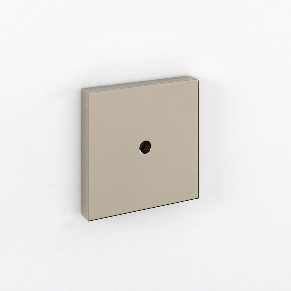 Water Street Brass Manor 1-3/4'' X 1-3/4'' Square Appliance Pull Backplate Surface Mount -Polished Nickel