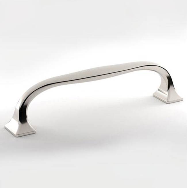 Water Street Brass Lexington 4'' Pull - Hammered - Polished Chrome
