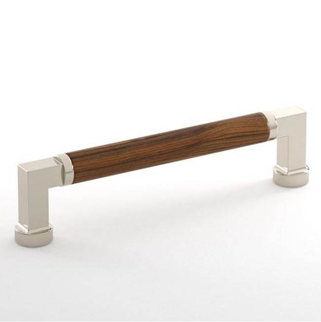 Water Street Brass Manor 18'' Walnut Appliance Pull - 7/8'' Spindle - Burnished Brass Waxed