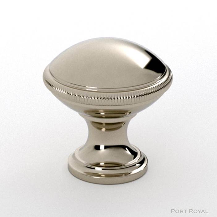 Water Street Brass Port Royal 1'' Coin Knob - Weathered Antique Nickel