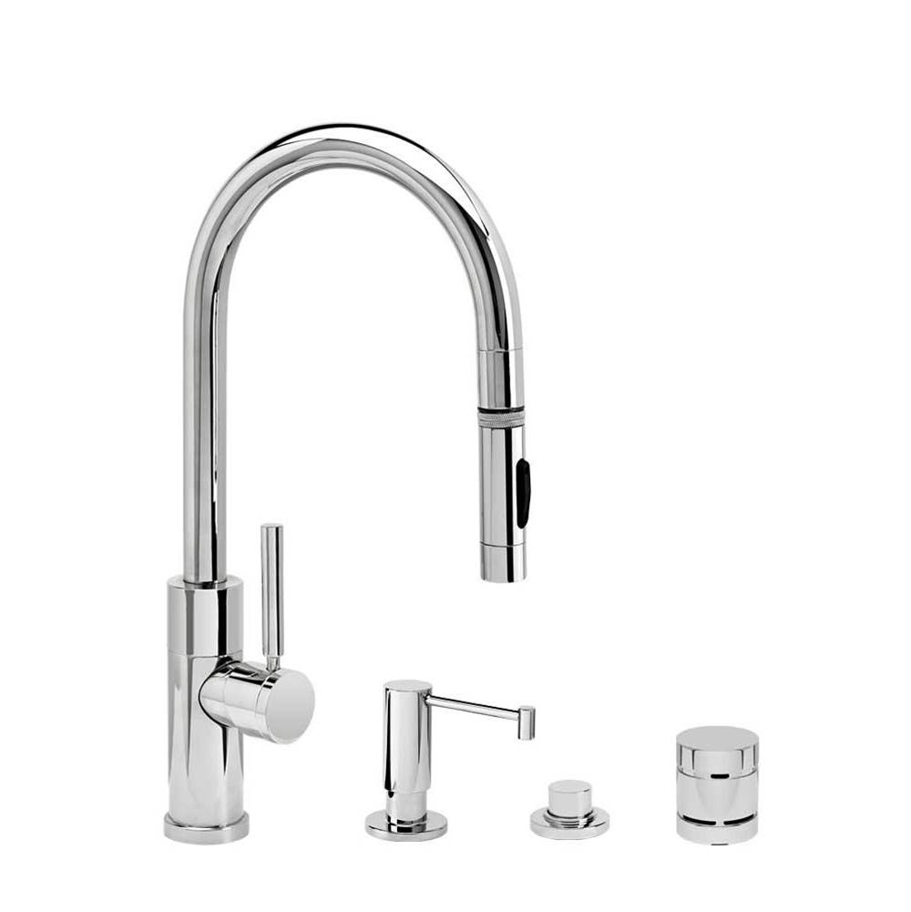 Waterstone Waterstone Modern Prep Size PLP Pulldown Faucet - Toggle Sprayer - 4pc. Suite